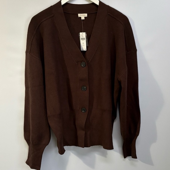 NWT Anthropologie Pilcro Slim Ribbed V-Neck Cardigan Sweater 2X - Picture 9 of 15